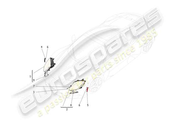 a part diagram from the Maserati MC20 parts catalogue