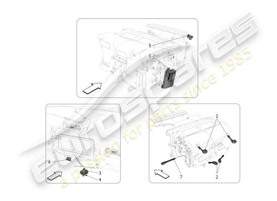 a part diagram from the Maserati MC20 parts catalogue