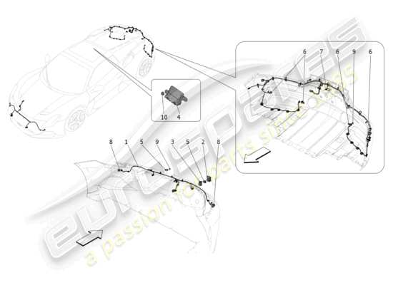 a part diagram from the Maserati MC20 parts catalogue