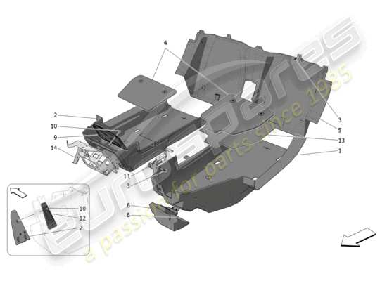 a part diagram from the Maserati MC20 parts catalogue