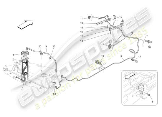 a part diagram from the Maserati GranCabrio parts catalogue