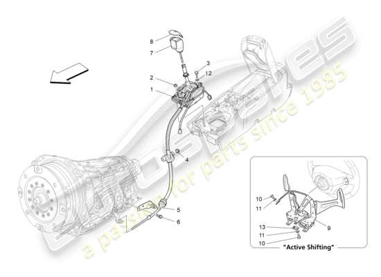 a part diagram from the Maserati GranCabrio parts catalogue