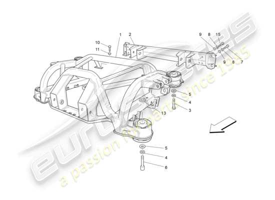 a part diagram from the Maserati GranCabrio parts catalogue