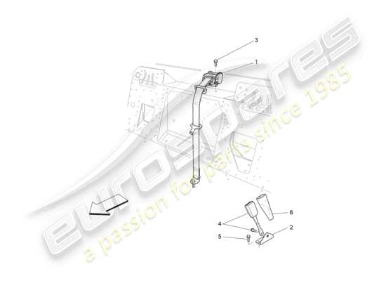 a part diagram from the Maserati GranCabrio parts catalogue