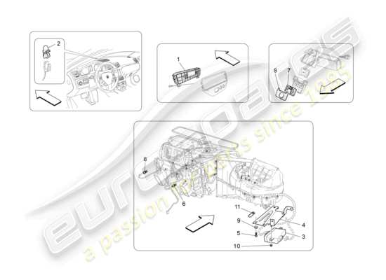 a part diagram from the Maserati GranCabrio parts catalogue