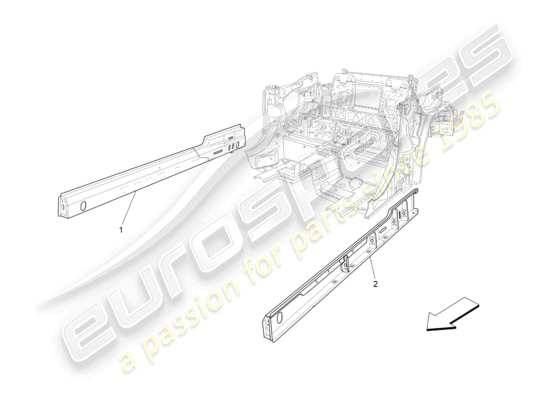 a part diagram from the Maserati GranCabrio parts catalogue