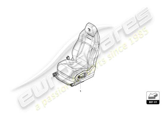 a part diagram from the Lamborghini Urus parts catalogue