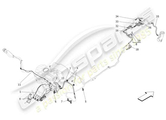 a part diagram from the Maserati Levante parts catalogue