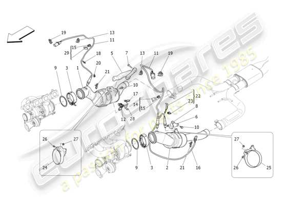 a part diagram from the Maserati Levante parts catalogue