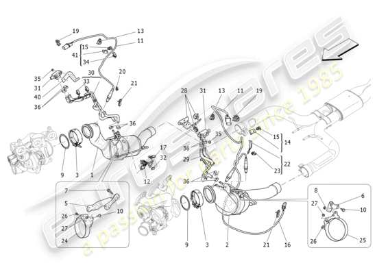 a part diagram from the Maserati Levante parts catalogue