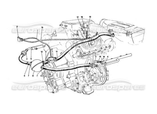 a part diagram from the Ferrari 328 parts catalogue