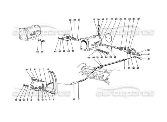 a part diagram from the Ferrari 328 parts catalogue