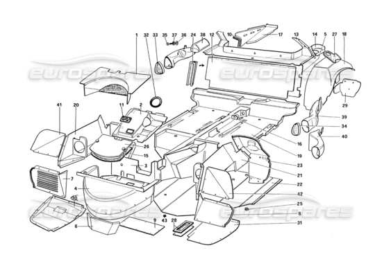 a part diagram from the Ferrari 328 parts catalogue