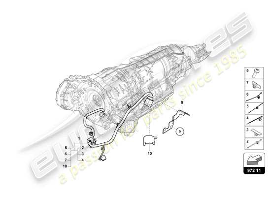 a part diagram from the Lamborghini Urus parts catalogue