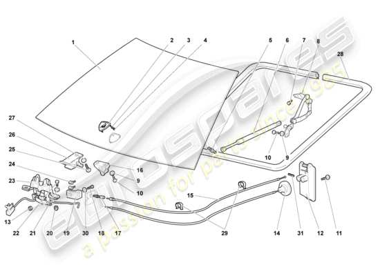 a part diagram from the Lamborghini LP640 Coupe (2007) parts catalogue