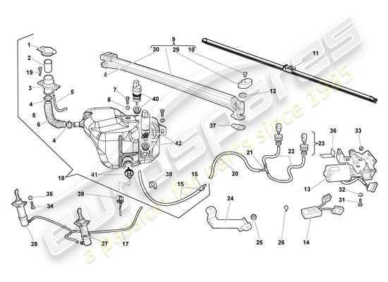 a part diagram from the Lamborghini Murcielago parts catalogue