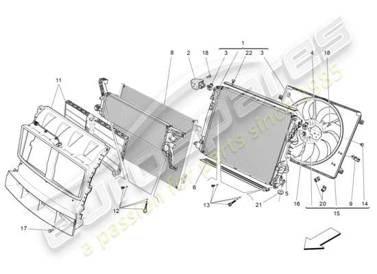 a part diagram from the Maserati Levante parts catalogue