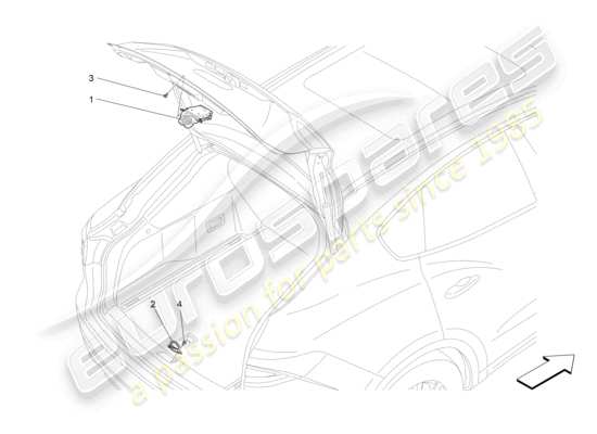 a part diagram from the Maserati Levante parts catalogue