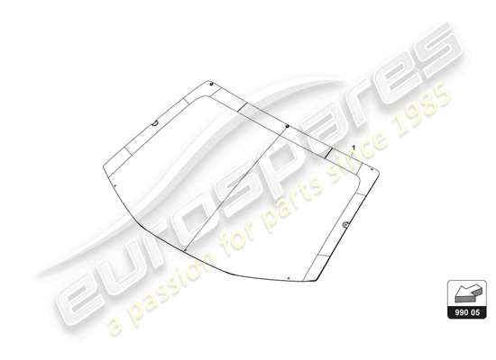 a part diagram from the Lamborghini Huracan Squadra Corse parts catalogue