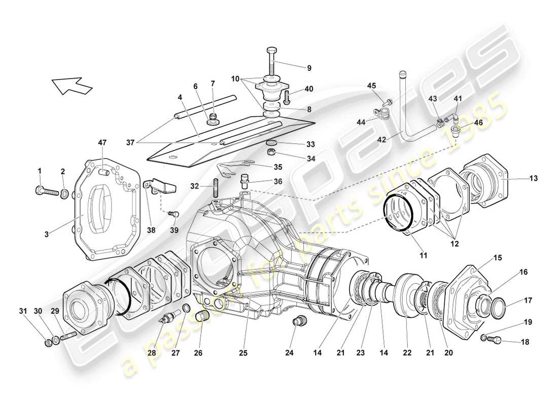 Lamborghini Reventon HOUSING FOR DIFFERENTIAL Parts Diagram