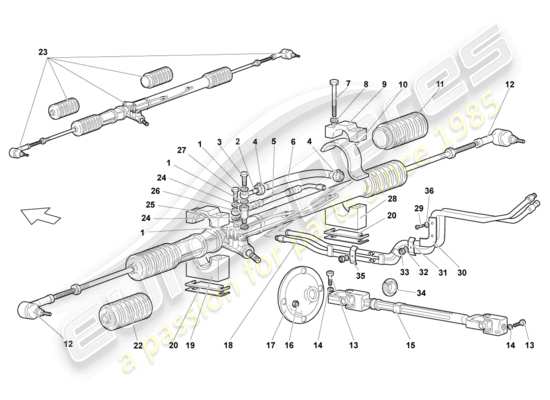 a part diagram from the Lamborghini Reventon parts catalogue