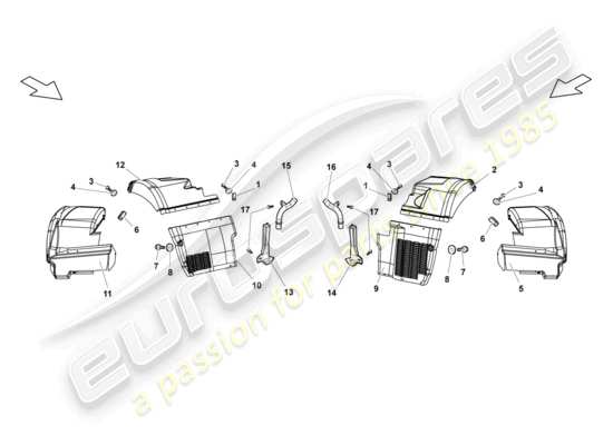 a part diagram from the Lamborghini Reventon parts catalogue