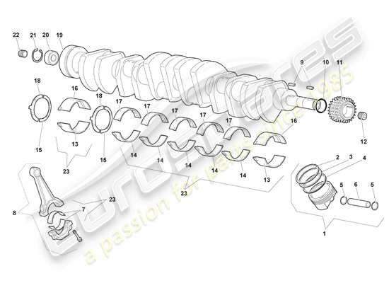 a part diagram from the Lamborghini Murcielago Coupe (2002) parts catalogue