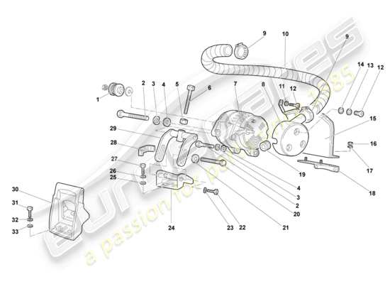 a part diagram from the Lamborghini Murcielago Coupe (2002) parts catalogue