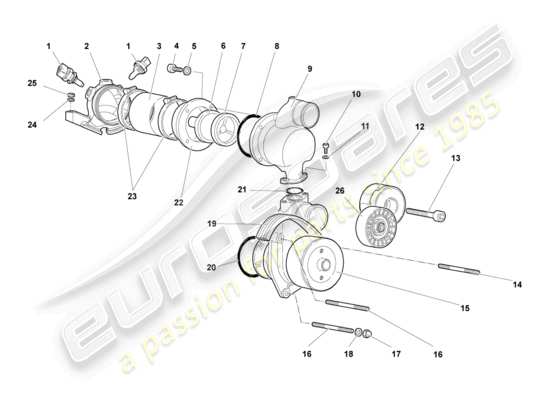 a part diagram from the Lamborghini Murcielago Coupe (2002) parts catalogue