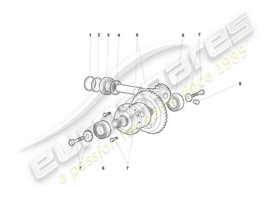 a part diagram from the Lamborghini Murcielago Coupe (2002) parts catalogue