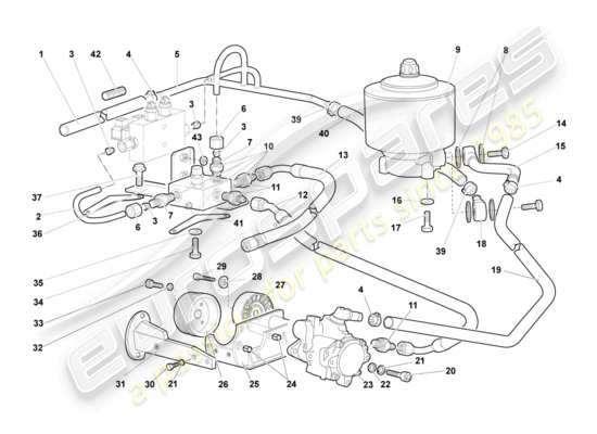 a part diagram from the Lamborghini Murcielago Coupe (2002) parts catalogue