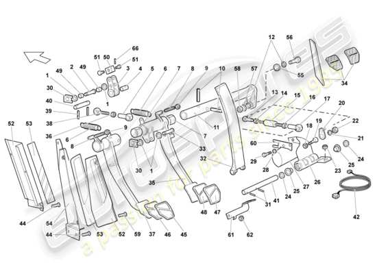 a part diagram from the Lamborghini Murcielago Coupe (2002) parts catalogue