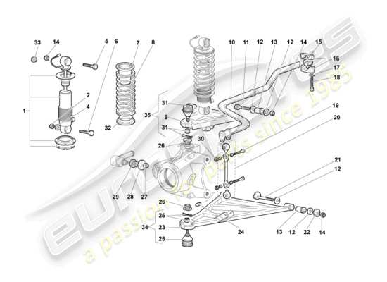 a part diagram from the Lamborghini Murcielago Coupe (2002) parts catalogue