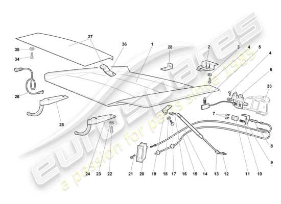 a part diagram from the Lamborghini Murcielago Coupe (2002) parts catalogue