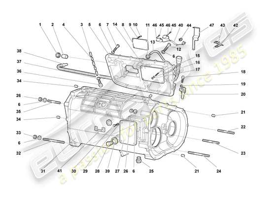 a part diagram from the Lamborghini Murcielago Roadster (2005) parts catalogue