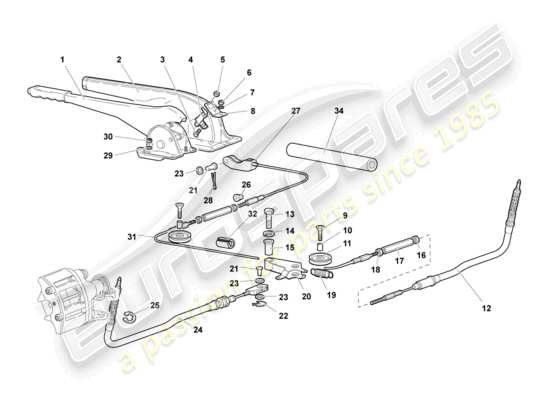 a part diagram from the Lamborghini Murcielago parts catalogue