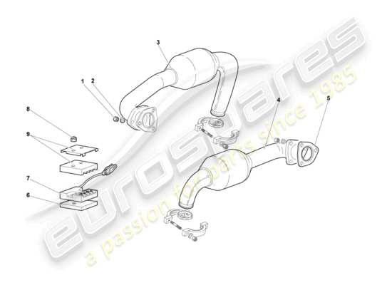 a part diagram from the Lamborghini Murcielago parts catalogue