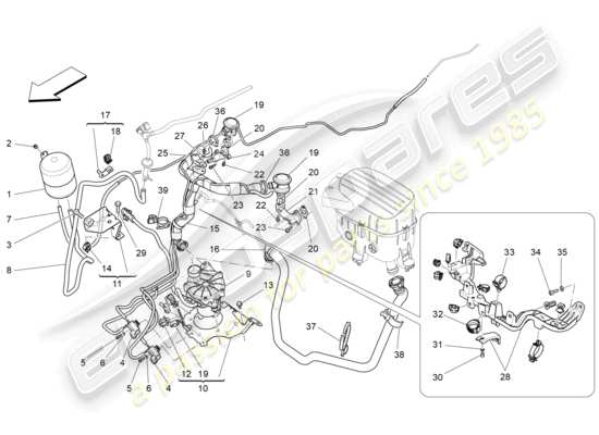 a part diagram from the Maserati Levante parts catalogue