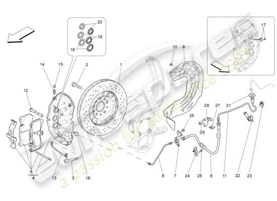 a part diagram from the Maserati Levante parts catalogue