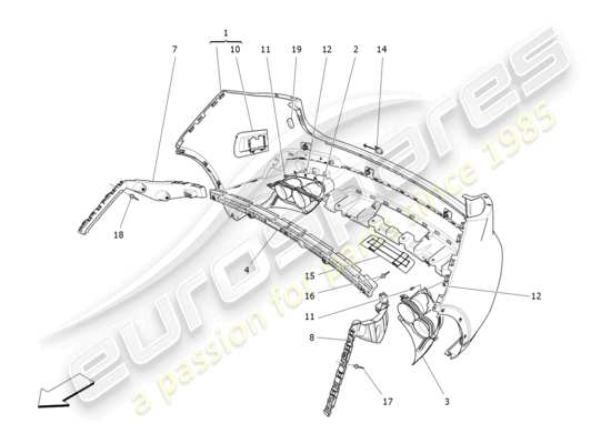 a part diagram from the Maserati Levante parts catalogue