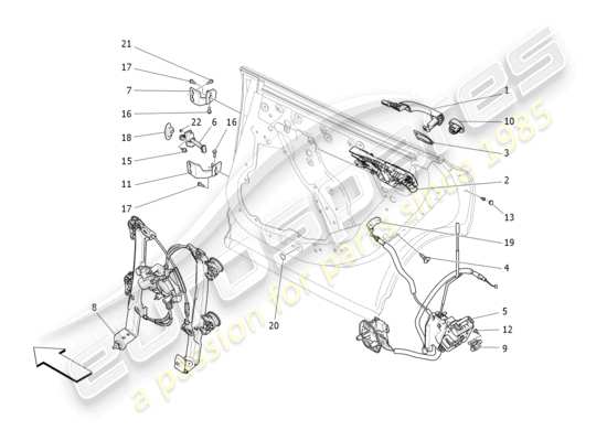 a part diagram from the Maserati Levante parts catalogue