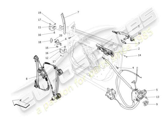 a part diagram from the Maserati Levante parts catalogue