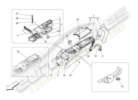 a part diagram from the Maserati Levante parts catalogue