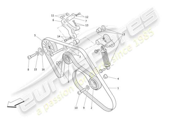 a part diagram from the Maserati Levante parts catalogue