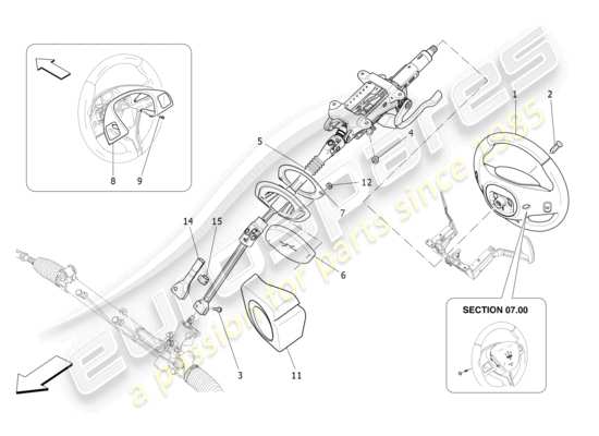 a part diagram from the Maserati Levante parts catalogue