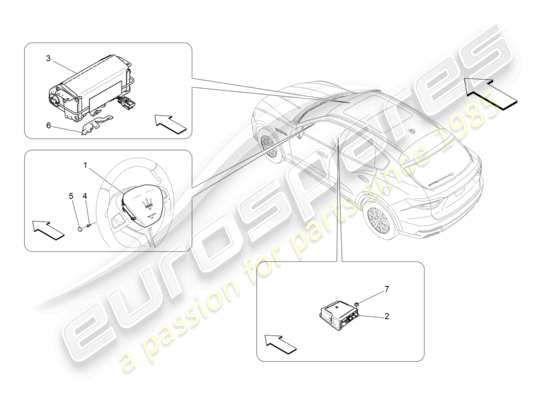 a part diagram from the Maserati Levante parts catalogue