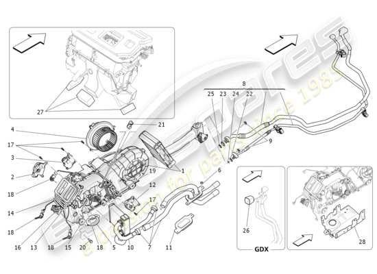 a part diagram from the Maserati Levante parts catalogue