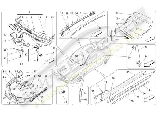 a part diagram from the Maserati Levante parts catalogue