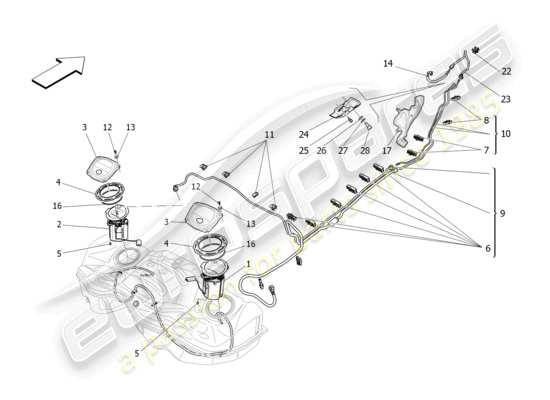 a part diagram from the Maserati Levante parts catalogue