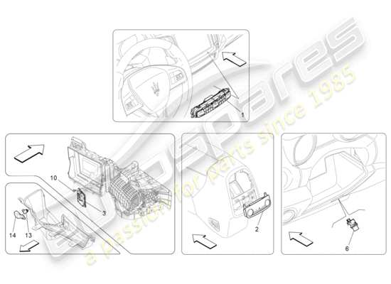 a part diagram from the Maserati Levante parts catalogue